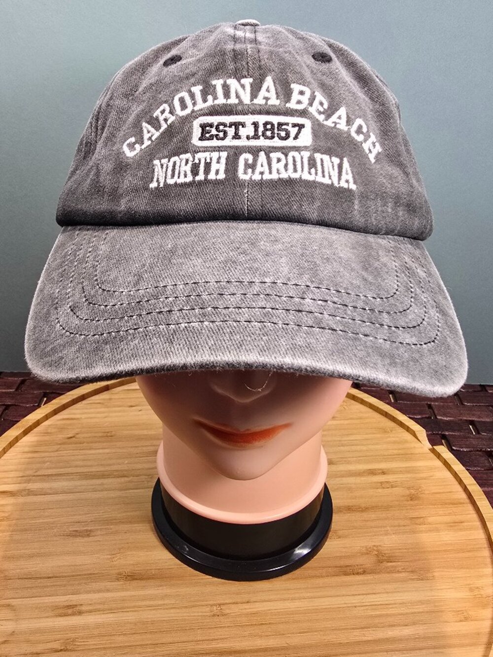 S.U.N. Equipment Baseball Cap 100% Cotton Gray Washed Denim OSFM
